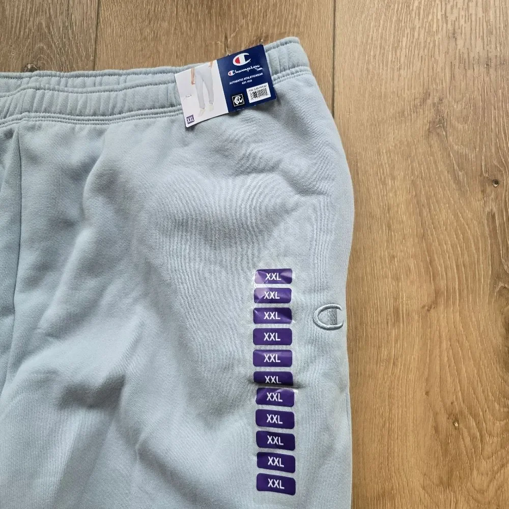 New Womens Champion fleece Lined jogger sweats silver spotlight - Picture 3 of 7